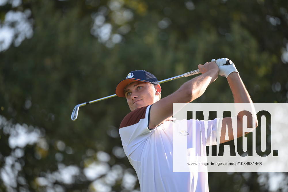 Ludvig Aberg of Team Europe in a foursome match during day 2 of the Ryder Cup on September 30, 2023 in Rome Photo Mathias Bergeld BILDBYRAN kod MB MB0737 golf ryder cup day 2 bbeng foursome