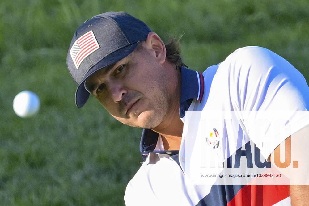 US team golfer Brooks Koepka in actions during the Fourballs matches on the second day of the 2023 Ryder Cup golf tournament at Marco Simone Golf Club in Guidonia, near Rome, Italy, 30 September 2023. The 44th Ryder Cup matches between the US and Europe will be held in Italy from 29 September to 01 October 2023. ANSA ETTORE FERRARI 2023 Ryder Cup golf tournament - ZUMAa110 20230930_zaf_a110_017
