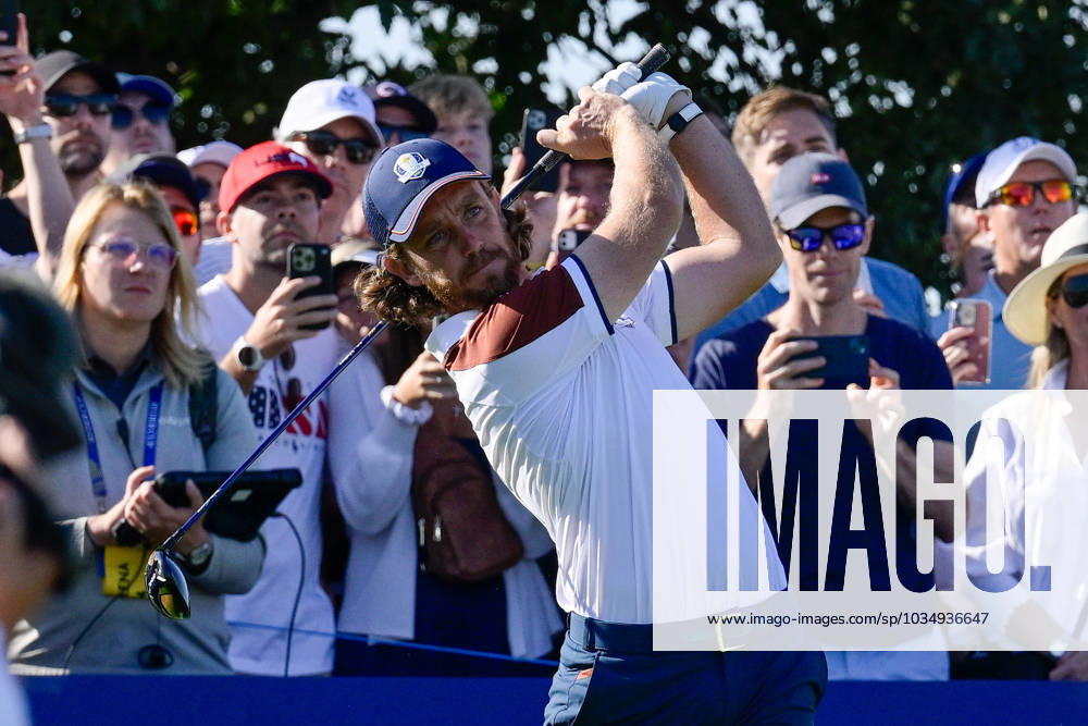Tommy Fleetwood (ENG) during the Ryder Cup 2023 at Marco Simone Golf & Country Club on September 30, 2023 in Rome Italy.