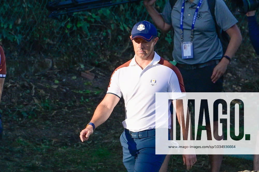 Rory McIlroy (ENG) during the Ryder Cup 2023 at Marco Simone Golf & Country Club on September 30, 2023 in Rome Italy.