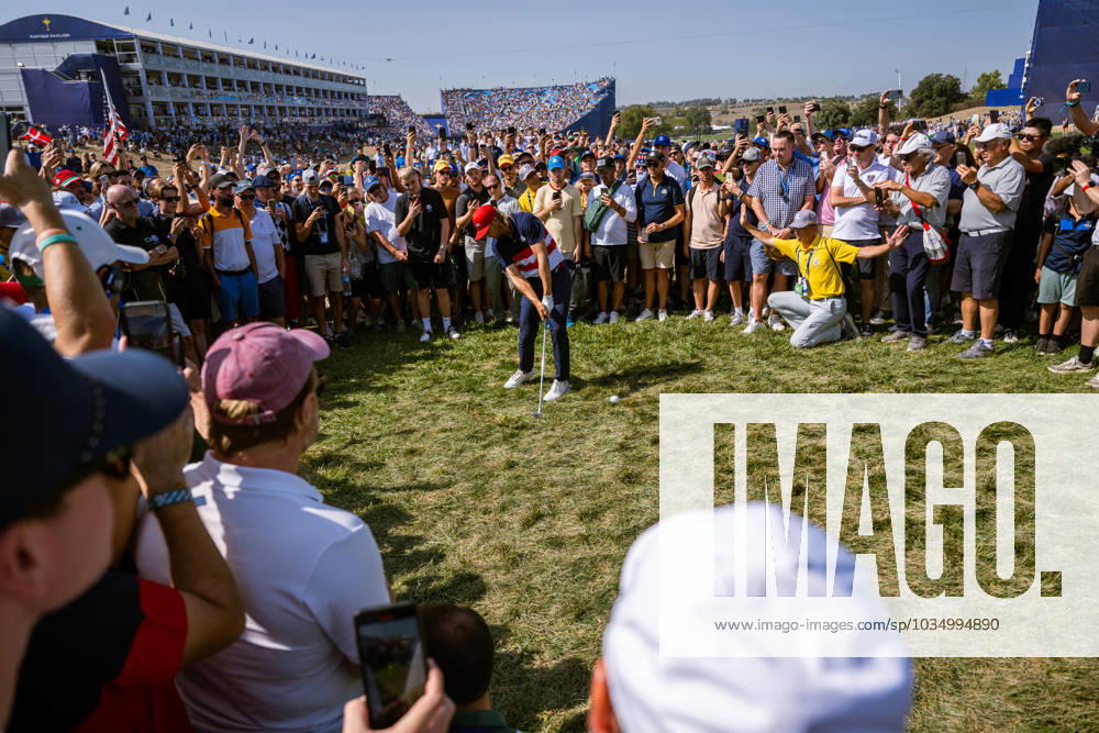 Sam Burns of Team USA in a singles match during day three of the Ryder Cup on October 1, 2023 in Rome Photo Mathias Bergeld BILDBYRAN kod MB MB0738 golf ryder cup day 3 bbeng