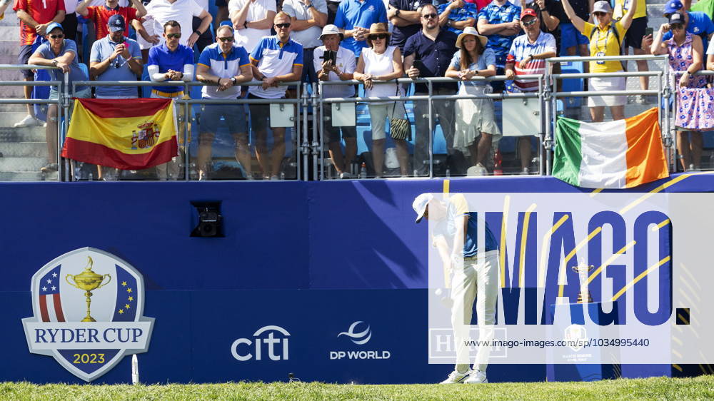 ROM 2023 10 01 Day 3 Singles Matches Ludvig Aberg Sweden met Brooks Koepka in his singles match as the Ryder Cup ends on Sunday Photo Christer Höglund TT code 40750 Rome Italy GOLF