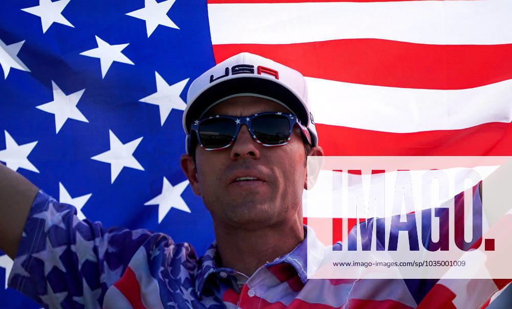 2023 Ryder Cup, Marco Simone Golf and Country Club, Rome, Italy 1 10 2023 A USA fan A USA fan 1 10 2023