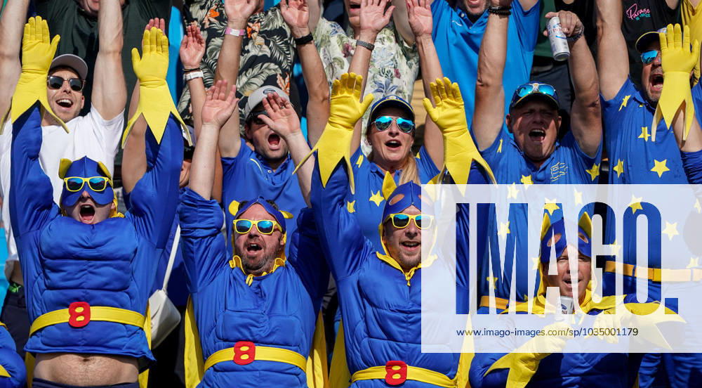 2023 Ryder Cup, Marco Simone Golf and Country Club, Rome, Italy 1 10 2023 Europe fans Europe fans 1 10 2023