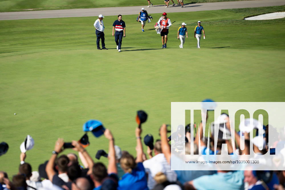 Patrick Cantlay of team USA in a singles match during day three of the Ryder Cup on October 1, 2023 in Rome Photo Mathias Bergeld BILDBYRAN kod MB MB0738 golf ryder cup day 3 bbeng