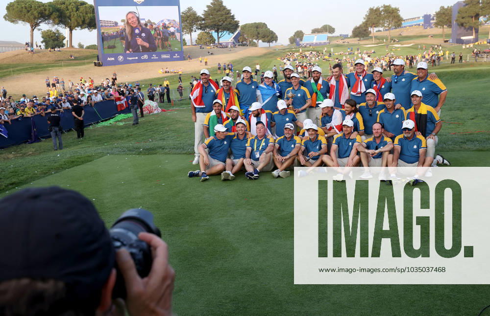 GOLF - Ryder Cup 2023 ROME,ITALY,01.OCT.23 - GOLF - Ryder Cup, Marco Simone Golf and Country Club. Image shows the team of Europe. GEPAxpictures Oberlaender
