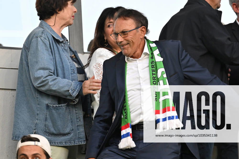 Roland Romeyer (saint-etienne) FOOTBALL : AS Saint-Etienne vs AJ Ajaccio - Ligue 2 - 07 10 2023 FredericChambert Panoramic