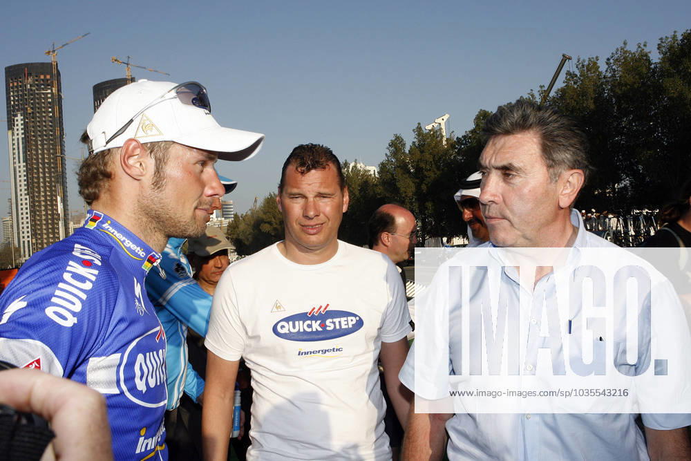 Tour of Qatar 29 01 2007 stage 1 Boonen Tom Merckx Eddy Peeters Wilfried