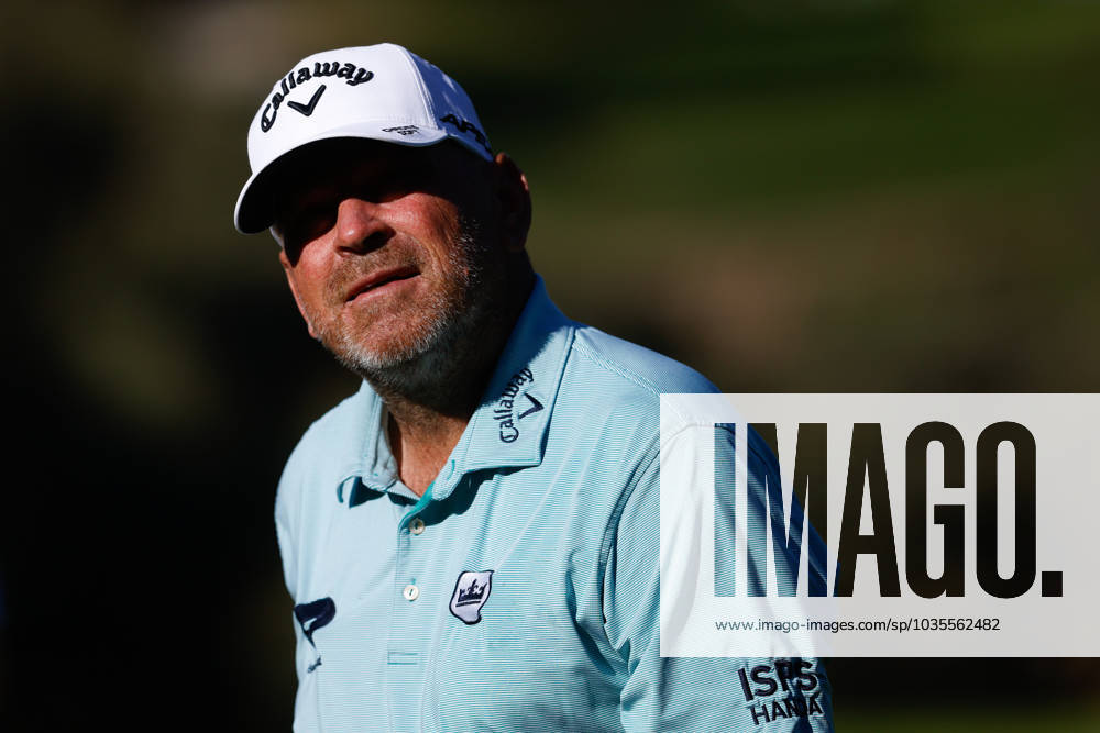 Thomas Bjorn of Denmark looks on during Acciona Open de Espana, Round 1, Golf tournament celebrated at Club de Campo on October 12, 2023, in Madrid, Spain. MADRID SPAIN - ZUMAa181 20231012_zaa_a181_083