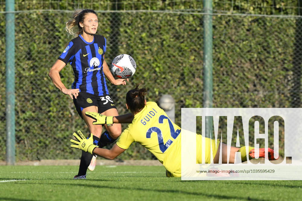 Italian football Serie A Women match - Lazio Women vs FC Internazionale Women Michela Cambiaghi of F.C. Inter during Women s Italian Cup round of 16 between S.S. Lazio Women vs F.C. Inter, 12 October 2023, Stadium Mirko Fersini, Formello Italy. Rome Italy