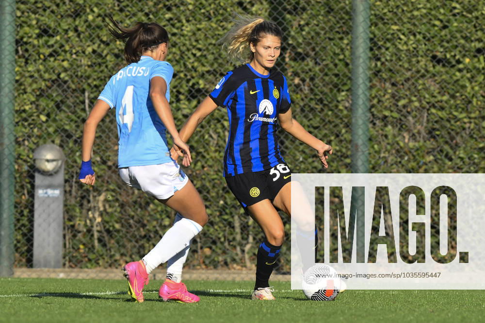 Italian football Serie A Women match - Lazio Women vs FC Internazionale Women Michela Cambiaghi of F.C. Inter during Women s Italian Cup round of 16 between S.S. Lazio Women vs F.C. Inter, 12 October 2023, Stadium Mirko Fersini, Formello Italy. Rome Italy
