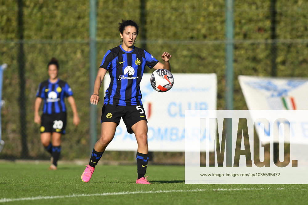 Italian football Serie A Women match - Lazio Women vs FC Internazionale Women Ghoutia Karchouni of F.C. Inter during Women s Italian Cup round of 16 between S.S. Lazio Women vs F.C. Inter, 12 October 2023, Stadium Mirko Fersini, Formello Italy. Rome Italy