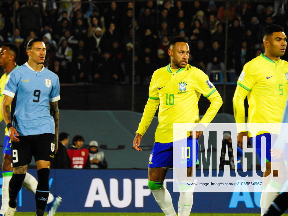 Eliminatorias Uruguai x Brasil MONTEVIDEU, C. - 17.10.2023: ELIMINATORIAS URUGUAI X BRASIL - Player Neymar Jr (Brazil), Uruguay vs Brazil game, for Qualifiers 2026, Montevideo, Uruguay. (Photo: Enzo vignoli Fotoarena) x2449056x Enzoxvignoli