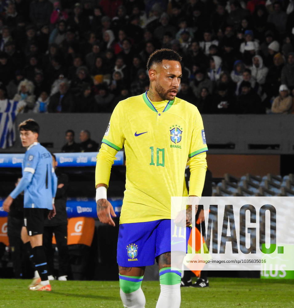 Eliminatorias Uruguai x Brasil MONTEVIDEU, C. - 17.10.2023: ELIMINATORIAS URUGUAI X BRASIL - Player Neymar Jr (Brazil), Uruguay vs Brazil game, for Qualifiers 2026, Montevideo, Uruguay. (Photo: Enzo vignoli Fotoarena) x2449074x Enzoxvignoli