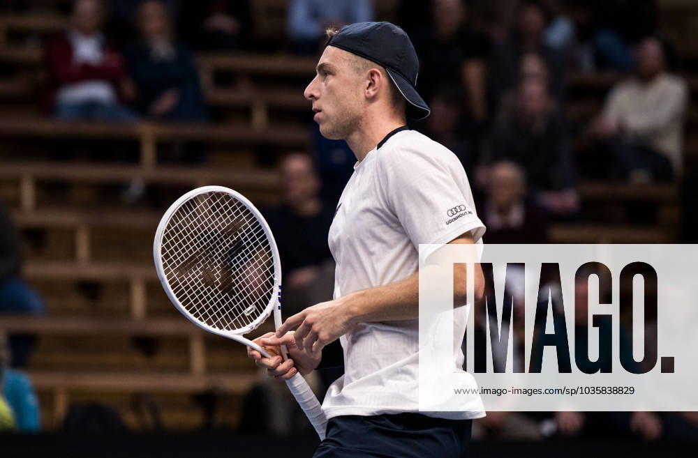 Tallon Griekspoor of the Netherlands celebrates during day 5 of the Nordic Open tennis tournament on October 18, 2023 in Stockholm Photo Emma Wallskog BILDBYRAN COP 320 EW0271 tennis nordic open dag 5 bbeng jubel