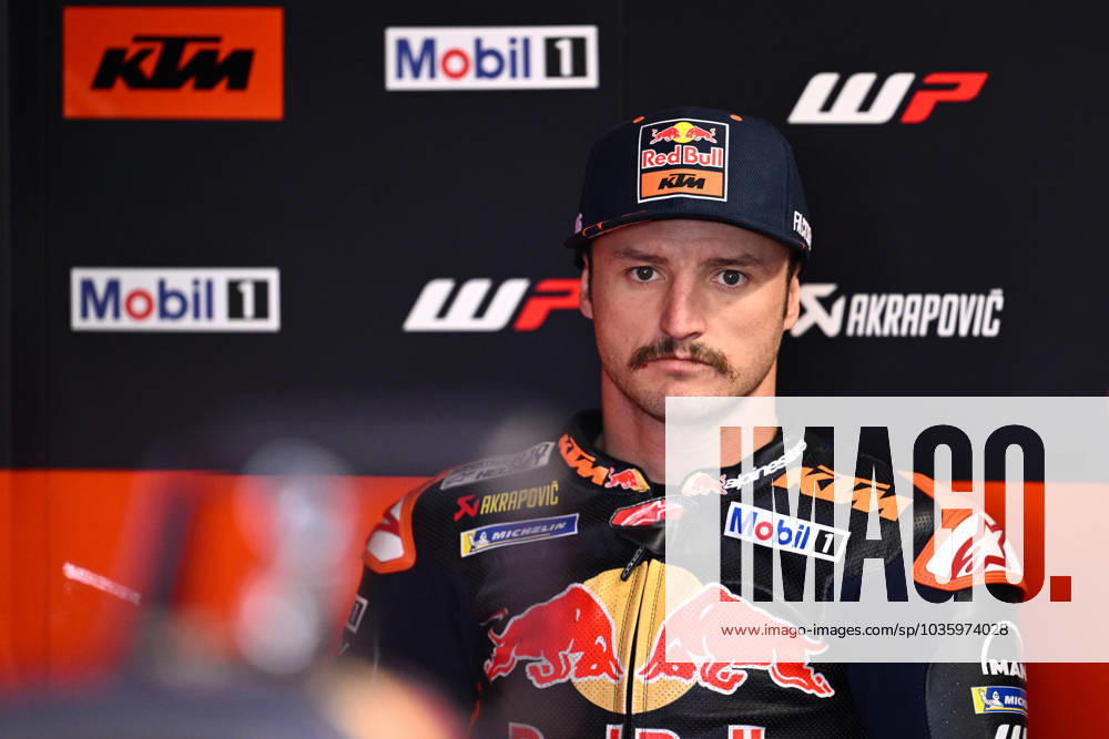 AUSTRALIAN MOTOGP, Jack Miller of Australia for Red Bull KTM Factory Racing in the pits during Free Practice Three during the Australian Motorcycle Grand Prix at the Phillip Island Grand Prix Circuit on Phillip Island, Victoria, Saturday, October 21, 2023. ( NO ARCHIVING, , NO USE IN BOOKS WITHOUT CONSENT PHILLIP ISLAND VICTORIA AUSTRALIA