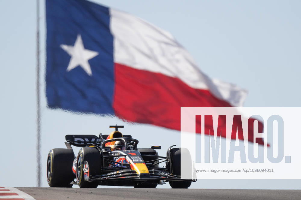 Max Verstappen (1) with Oracle Red Bull Racing in action finals at the Formula 1 Lenovo United States Grand Prix, Circuit of the Americas. Austin, Texas. CSM. Austin United States of America - ZUMAc04_ 20231022_faf_c04_063