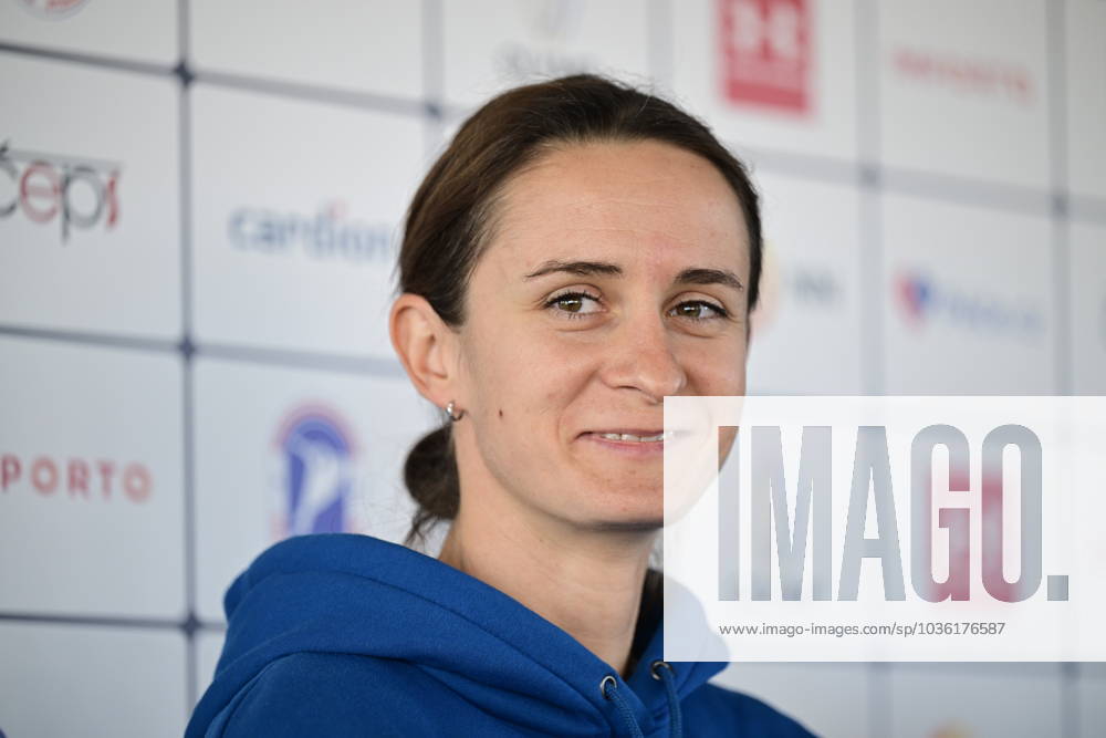 Czech speed skater Martina Sablikova speaks during the press conference, PK, Pressekonferenz prior to new season in Prague, Czech Republic, October 25, 2023. (CTKxPhoto RomanxVondrous) CTKPhotoP2023102504212 CTKPhotoP2023102504212
