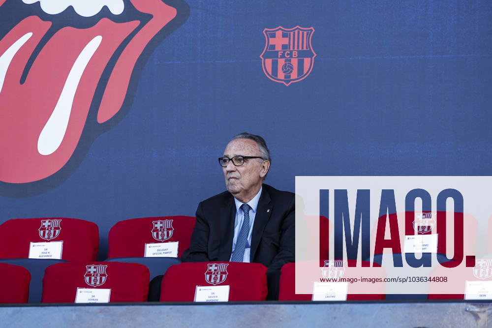 FC Barcelona, Barca Vs Real Madrid - La Liga Joan Gaspart former president of FC Barcelona during the La Liga el clasico match between FC Barcelona v Real Madrid at Estadi Olimpic Lluis Companys in Barcelona, Spain, on October 28th, 2023. Barcelona Catalonia Spain