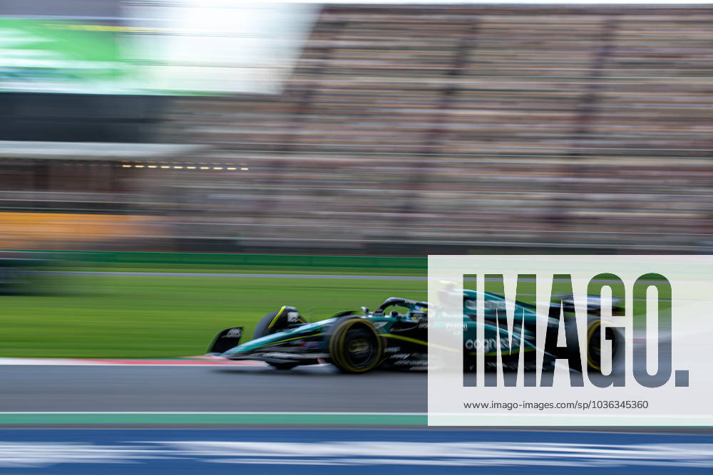 MEXICO CITY, MEXICO: Fernando Alonso, racing for the Aston Martin F1 team during the 2023 Formula 1 Mexico City Grand Prix at the Autodromo Hermanos Rodriguez in Mexico City, Mexico