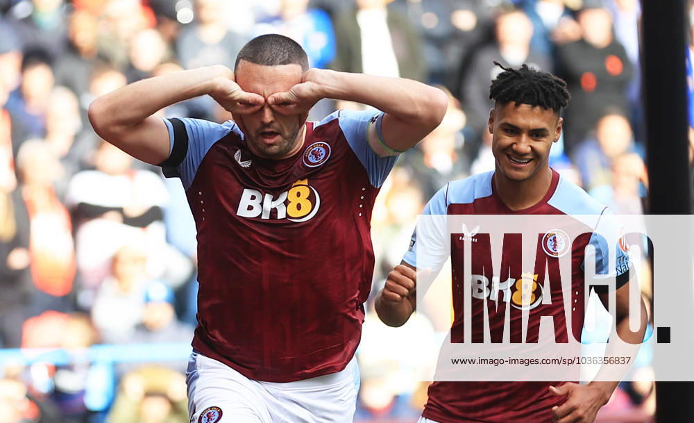 Birmingham, England, 29th October 2023. John McGinn of Aston Villa celebrates after scoring the team s first goal during the Premier League match at Villa Park, Birmingham. Picture credit should read: Cameron Smith Sportimage . SPI-2681-0009