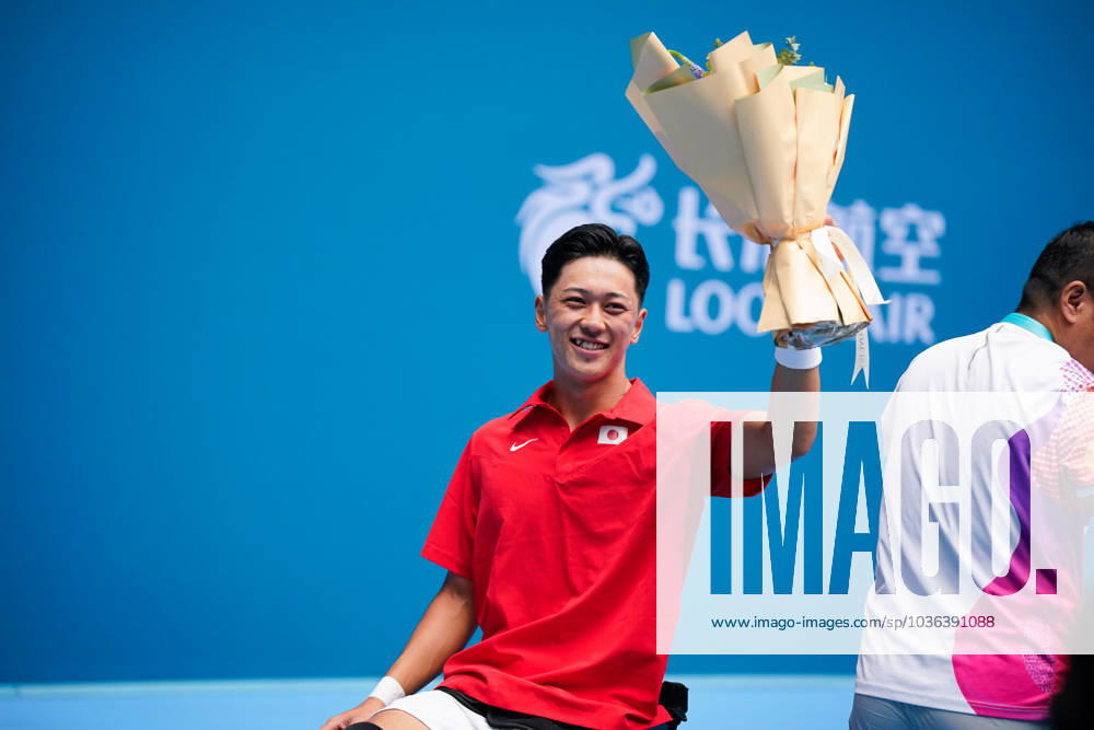 Tokito Oda (JPN), OCTOBER 27, 2023 - Wheelchair Tennis : Men s singles Final match at Hangzhou Olympic Sports Centre Tennis Centre during Hangzhou 2022 Asian Para Games in Hangzhou, China. Noxthirdxpartyxsales (233817653)