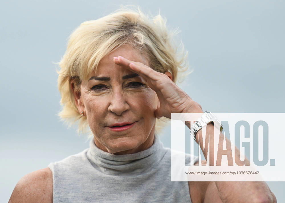 2023 WTA, Tennis Damen Finals - Final Day CANCUN, MEXICO - NOVEMBER 5: Chris Evert, an American former professional tennis player, on Day 8 of GNP Seguros WTA Finals Cancun 2023, part of the Hologic WTA Tour, on November 5, 2023, in Cancun, Quintana Roo, Mexico. Cancun Mexico