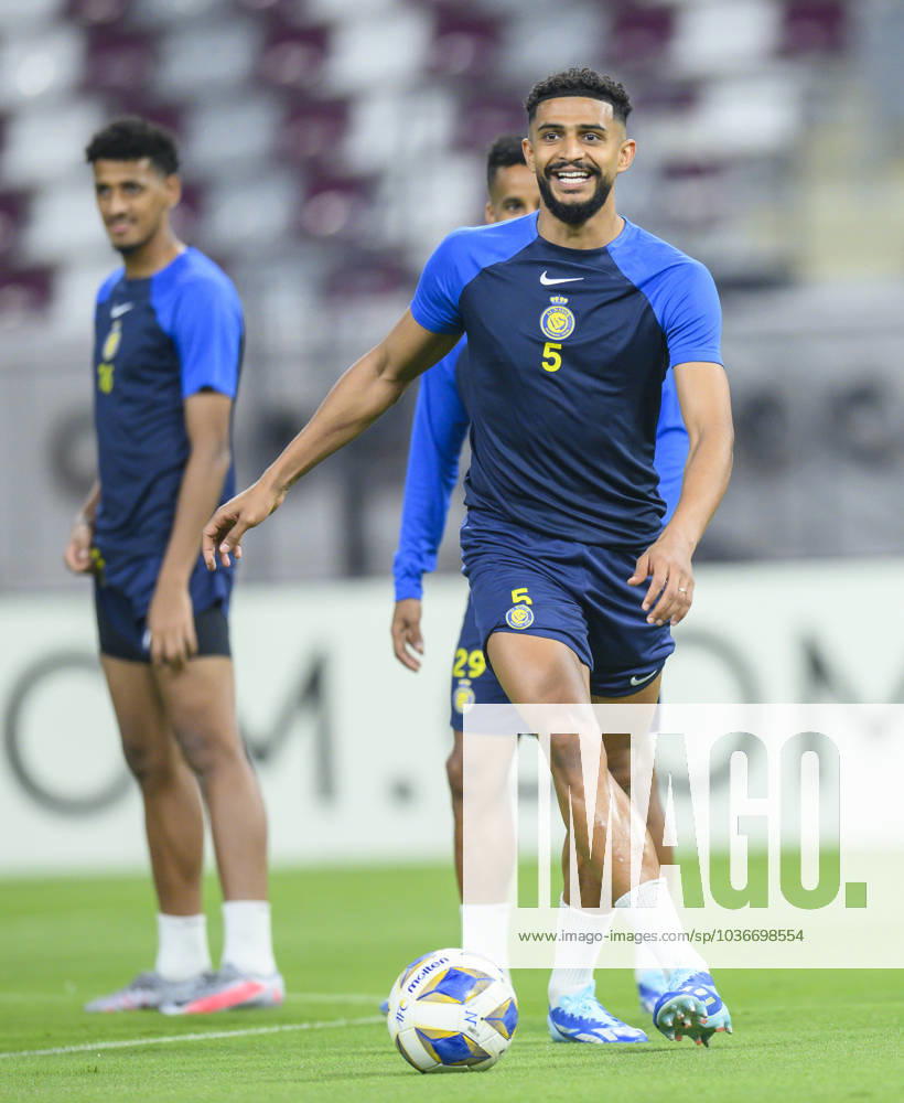 Al Duhail SC (QAT)v Al Nassr (KSA)- AFC Champions League In Doha Saudi Arabias Al Nasser player Abdulelah Al-Amri during a training session at Khalifa International Stadium in Doha on 06 November 2023 on the eve of their AFC Champions League Group E match against Qatar s Al Duhail SC DOHA Qatar