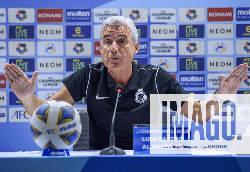 Al Duhail SC (QAT)v Al Nassr (KSA)- AFC Champions League In Doha Saudi Arabias Al Nassr Portuguese Head coach Luis Castro attends a press conference, PK, Pressekonferenz ahead of the AFC Champions League Group E football match between Qatars Al Duhail SC and Saudi Arabias Al Nassr at Khalifa International Stadium in Doha, Qatar on 06 November 2023. DOHA Qatar
