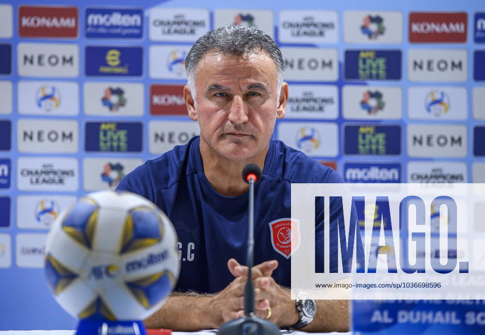 Al Duhail SC (QAT)v Al Nassr (KSA)- AFC Champions League In Doha Qatars Al Duhail SC French head coach Christophe Gerard Galtier attends a press conference, PK, Pressekonferenz ahead of the AFC Champions League Group E football match between Qatars Al Duhail SC and Saudi Arabias Al Nassr at Khalifa International Stadium in Doha, Qatar on 06 November 2023. DOHA Qatar