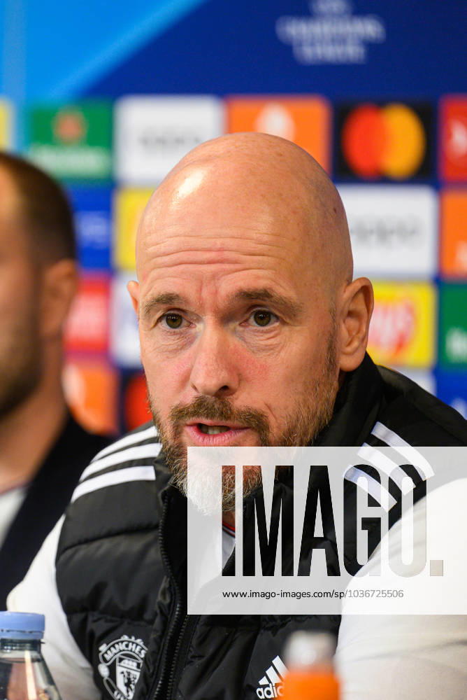 Manchester United, ManU press conference, PK, Pressekonferenz ahead of UEFA Champions League in Copenhagen, Denmark Copenhagen, Denmark. 07th, November 2023. Head coach Erik ten Hag of Manchester United seen during a press conference ahaed of the UEFA Champions League match between FC Copenhagen and Manchester United at Parken in Copenhagen. Copenhagen Denmark