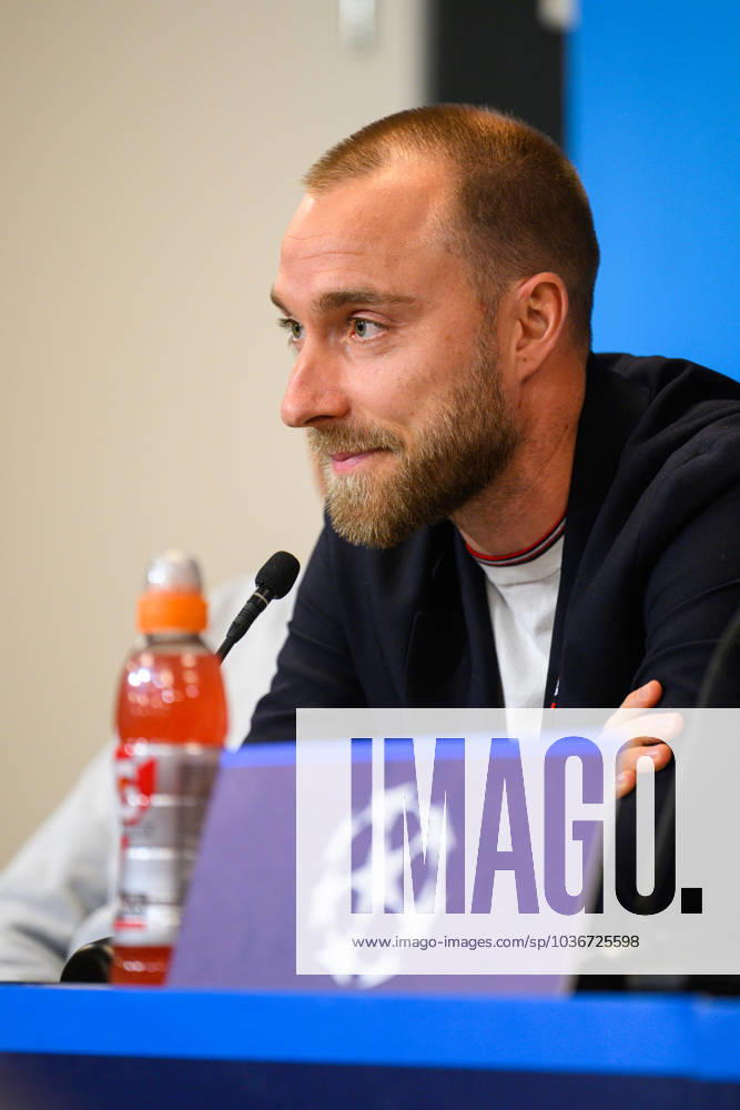 Manchester United, ManU press conference, PK, Pressekonferenz ahead of UEFA Champions League in Copenhagen, Denmark Copenhagen, Denmark. 07th, November 2023. Christian Eriksen of Manchester United seen during a press conference ahaed of the UEFA Champions League match between FC Copenhagen and Manchester United at Parken in Copenhagen. Copenhagen Denmark
