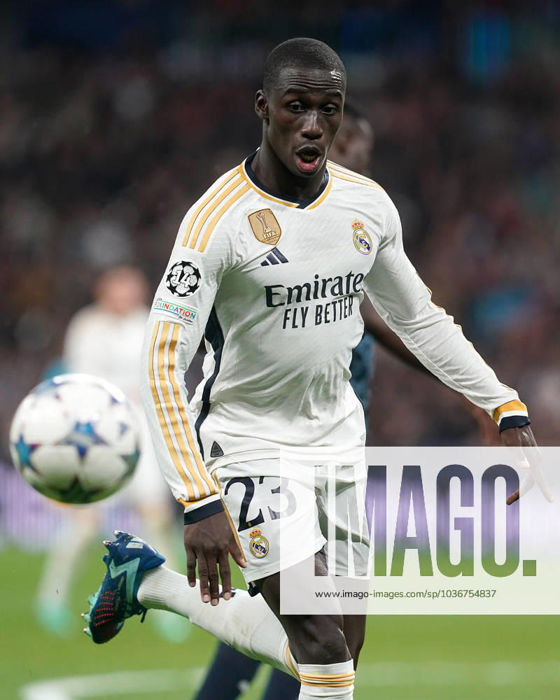 Real Madrid CF s Ferland Mendy during Champions League 2023 2024, Group C, match 4. November 8,2023. (20231108338)