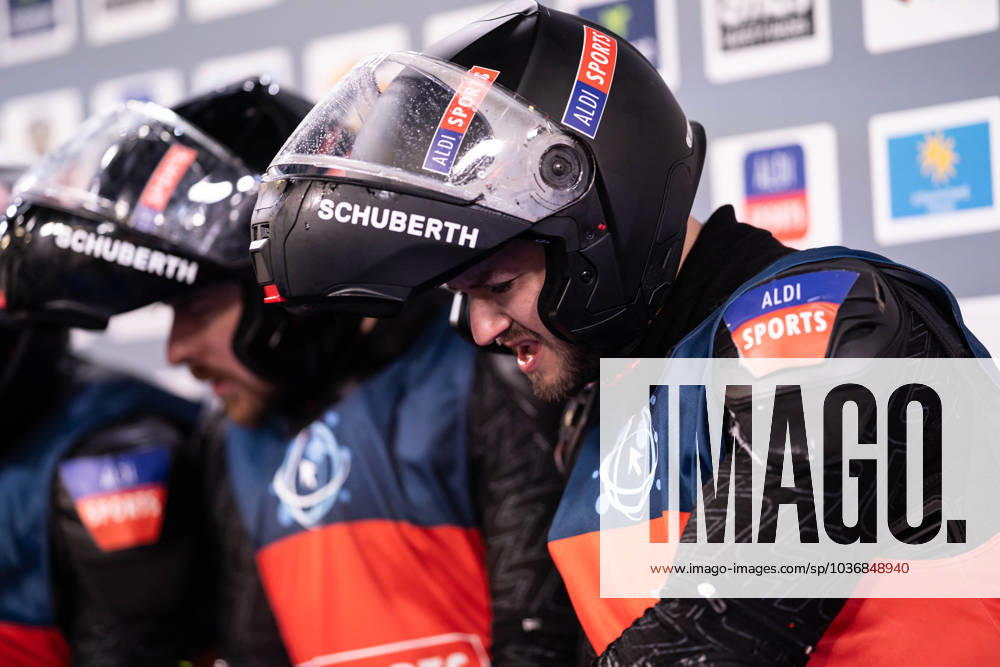 TV Total WOK WM von Pro7 2023 12 11 2023, Bob and luge track, Winterberg, TV Total WOK WM von Pro7 2023 In the picture Inscope21 YouTuber, Nicolas Lazaridis has pain nordphotoxGmbHxx xChristianxSchulze nph000300