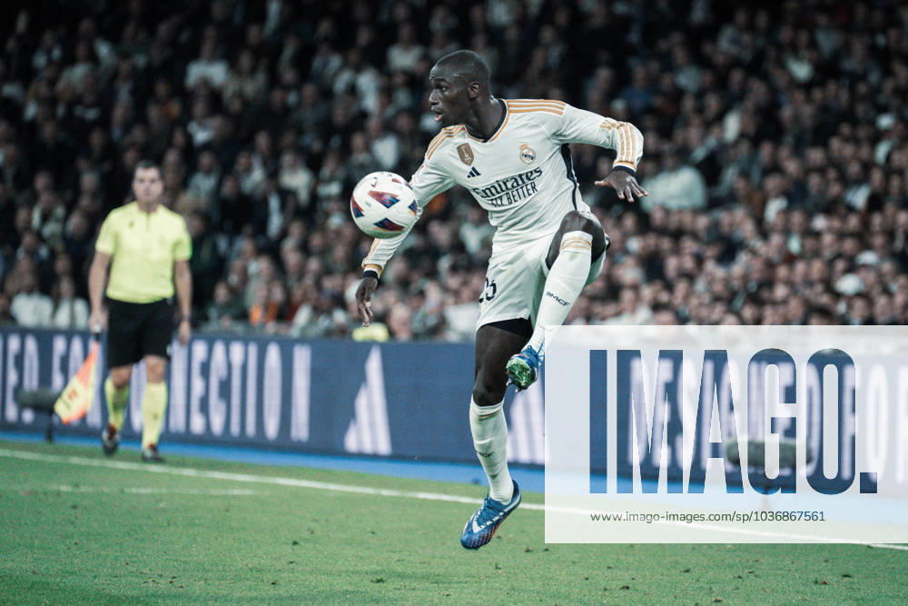 Real Madrid CF v Valencia CF - LaLiga EA Sports MADRID, SPAIN, NOVEMBER 11: Ferland Mendy of Real Madrid Cf during the LaLiga EA Sports match between Real Madrid CF and Valencia CF at Estadio Santiago Bernabeu on November 12, 2023 in Madrid, Spain. Madrid Santiago Bernabeu Madrid Spain