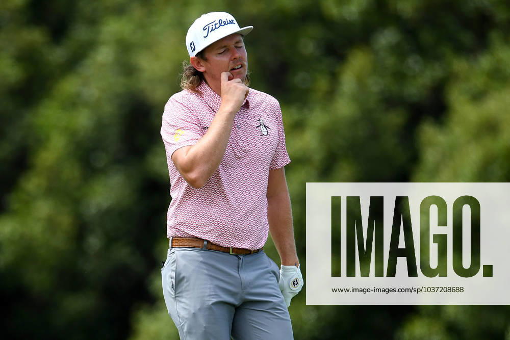 GOLF AUSTRALIAN PGA, Golf Herren Cameron Smith reacts after a shot during round 1 of the 2023 Fortinet Australian PGA Championship in Brisbane, Thursday, November 23, 2023. ( NO ARCHIVING, , NO USE IN BOOKS WITHOUT CONSENT BRISBANE QUEENSLAND AUSTRALIA