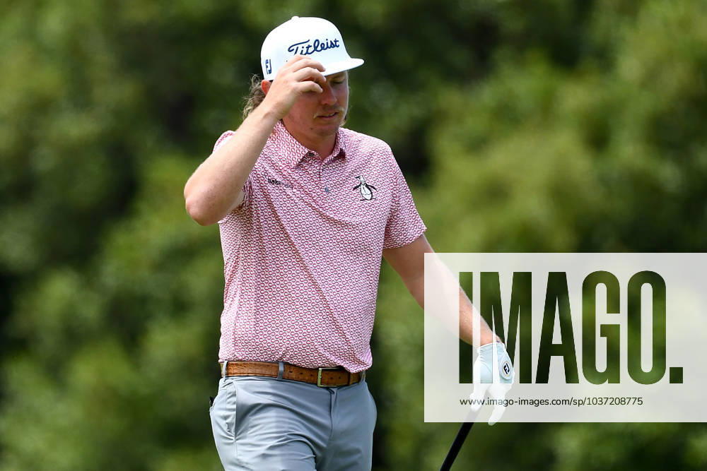 GOLF AUSTRALIAN PGA, Golf Herren Cameron Smith reacts after a shot during round 1 of the 2023 Fortinet Australian PGA Championship in Brisbane, Thursday, November 23, 2023. ( NO ARCHIVING, , NO USE IN BOOKS WITHOUT CONSENT BRISBANE QUEENSLAND AUSTRALIA