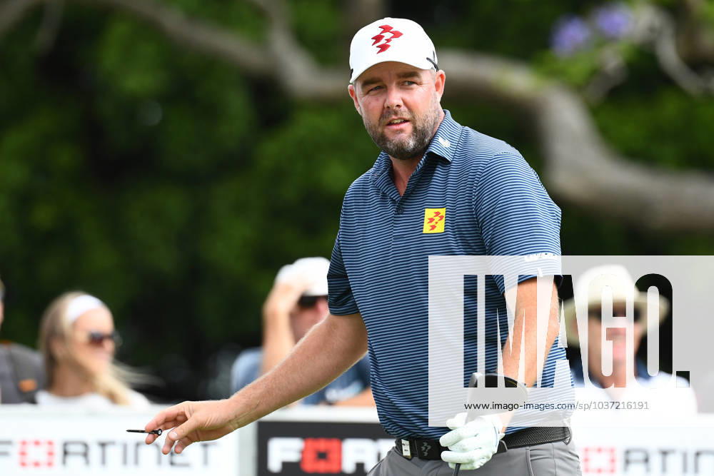 GOLF AUSTRALIAN PGA, Golf Herren Marc Leishman reacts during round 1 of the 2023 Fortinet Australian PGA Championship in Brisbane, Thursday, November 23, 2023. ( NO ARCHIVING, , NO USE IN BOOKS WITHOUT CONSENT BRISBANE QUEENSLAND AUSTRALIA