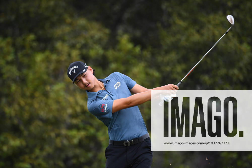 GOLF AUSTRALIAN PGA, Golf Herren Min Woo Lee plays a shot during round 3 of the 2023 Australian PGA Championship in Brisbane, Saturday, November 25, 2023. ( NO ARCHIVING, , NO USE IN BOOKS WITHOUT CONSENT BRISBANE QUEENSLAND AUSTRALIA