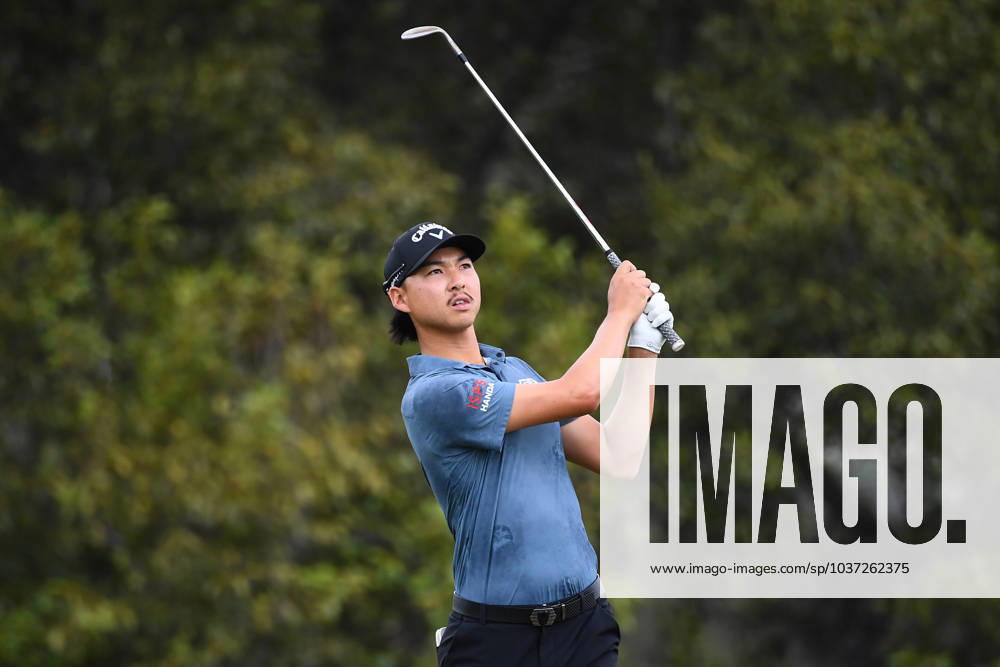 GOLF AUSTRALIAN PGA, Golf Herren Min Woo Lee plays a shot during round 3 of the 2023 Australian PGA Championship in Brisbane, Saturday, November 25, 2023. ( NO ARCHIVING, , NO USE IN BOOKS WITHOUT CONSENT BRISBANE QUEENSLAND AUSTRALIA