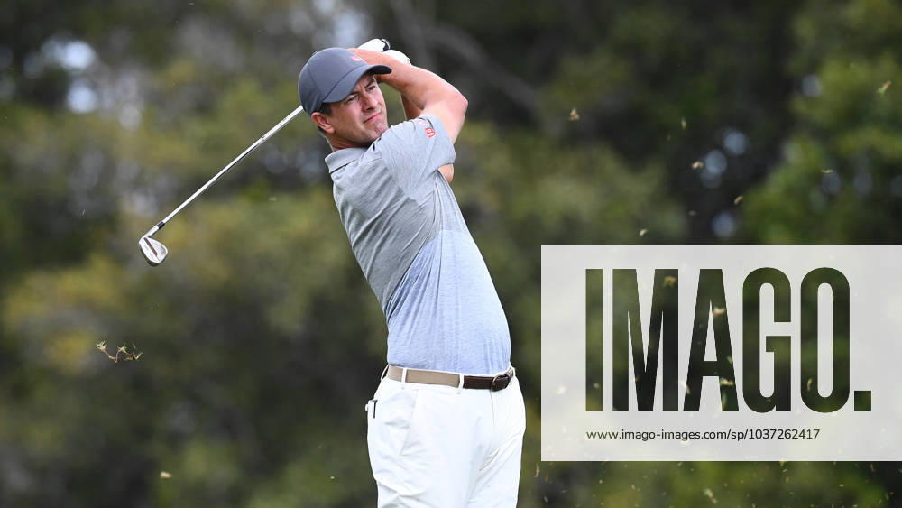 GOLF AUSTRALIAN PGA, Golf Herren Adam Scott plays a shot during round 3 of the 2023 Australian PGA Championship in Brisbane, Saturday, November 25, 2023. ( NO ARCHIVING, , NO USE IN BOOKS WITHOUT CONSENT BRISBANE QUEENSLAND AUSTRALIA