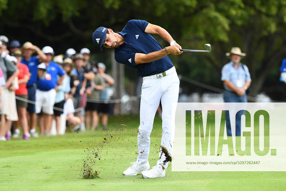 GOLF AUSTRALIAN PGA, Golf Herren Joaquin Niemann plays a shot during round 3 of the 2023 Australian PGA Championship in Brisbane, Saturday, November 25, 2023. ( NO ARCHIVING, , NO USE IN BOOKS WITHOUT CONSENT BRISBANE QUEENSLAND AUSTRALIA
