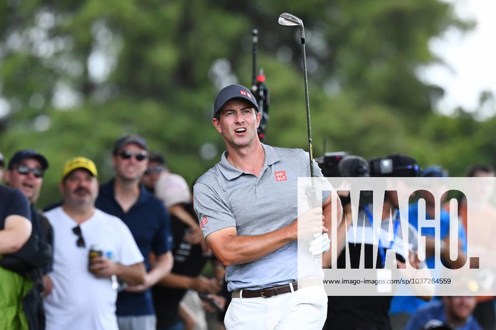 GOLF AUSTRALIAN PGA, Golf Herren Adam Scott plays a shot during round 3 of the 2023 Australian PGA Championship in Brisbane, Saturday, November 25, 2023. ( NO ARCHIVING, , NO USE IN BOOKS WITHOUT CONSENT BRISBANE QUEENSLAND AUSTRALIA