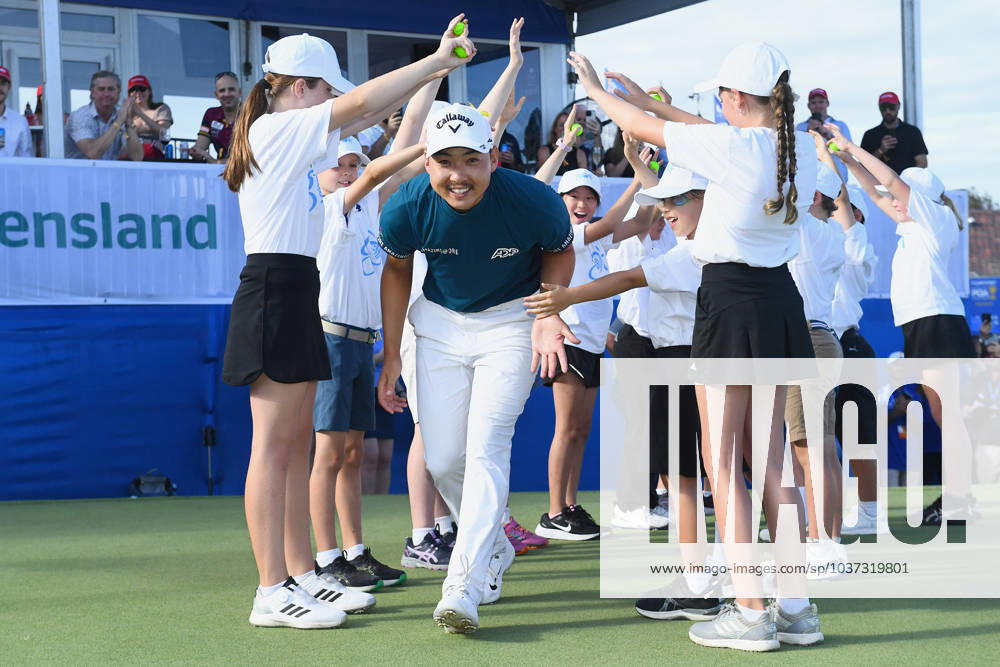 GOLF AUSTRALIAN PGA, Golf Herren Min Woo Lee celebrates winning the 2023 Australian PGA Championship in Brisbane, Sunday, November 26, 2023. ( NO ARCHIVING, , NO USE IN BOOKS WITHOUT CONSENT BRISBANE QUEENSLAND AUSTRALIA