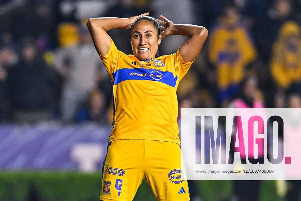 Fußball, Frauen, Club America - Tigres UANL Liga MX Femenil Apertura 2023 Tigres UANL (3) 0-0 (0) America Final Vuelta Sandra Stephany Mayor of Tigres during the game Tigres UANL vs America, corresponding to second leg match of great final the Torneo Apertura 2023 of the Liga BBVA MX Femenil, at Universitario Stadium, on November 27, 2023. MONTERREY NUEVO LEON MEXICO