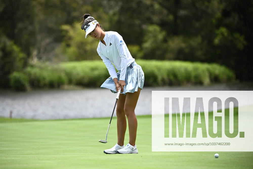 GOLF AUSTRALIAN OPEN, Grace Kim of Australia putts during the Pro-Am ahead of the Australian Open 2023 at the Lakes Golf Club in Sydney, Wednesday, November 29, 2023. ( NO ARCHIVING, , NO USE IN BOOKS WITHOUT CONSENT SYDNEY NEW SOUTH WALES AUSTRALIA
