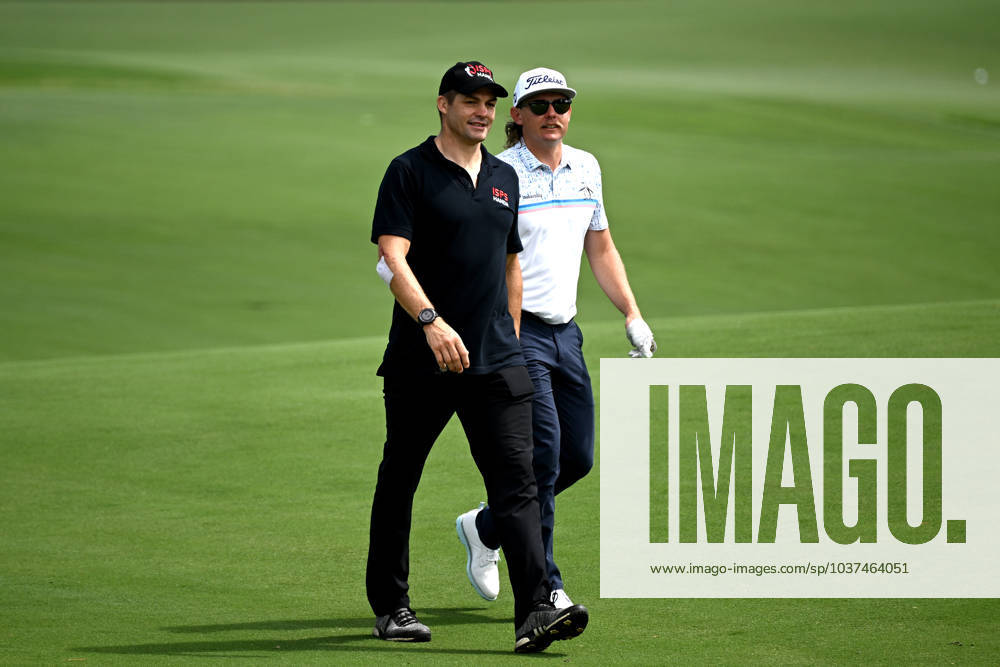 GOLF AUSTRALIAN OPEN, Former New Zealand Rugby player Richie McCaw and Australian golfer Cam Smith walk on the fairway during the Pro-Am ahead of the Australian Open 2023 at the Australian Golf Club in Sydney, Wednesday, November 29, 2023. ( NO ARCHIVING, , NO USE IN BOOKS WITHOUT CONSENT SYDNEY NEW SOUTH WALES AUSTRALIA