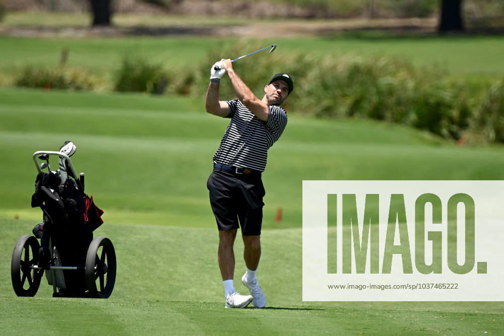 GOLF AUSTRALIAN OPEN, Sydney Roosters NRL player James Tedesco plays a shot from the fairway during the Pro-Am ahead of the Australian Open 2023 at the Australian Golf Club in Sydney, Wednesday, November 29, 2023. ( NO ARCHIVING, , NO USE IN BOOKS WITHOUT CONSENT SYDNEY NEW SOUTH WALES AUSTRALIA