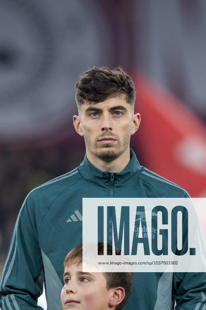 London, England, 29 November 2023: Kai Havertz of Arsenal during the UEFA anthem before the UEFA Champions League football match between Arsenal and Lens at Emirates Stadium in London, England. FOOTBALL : Arsenal vs Lens - UEFA Ligue des Champions - 29 11 2023 SPP Panoramic