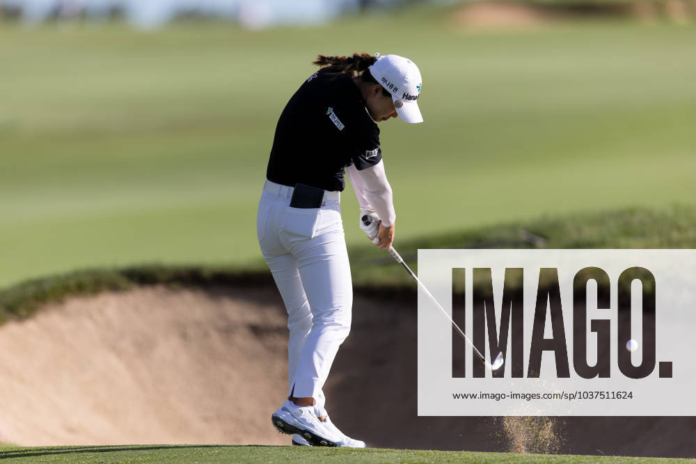 Minjee Lee plays her approach shot during round 1 of The Australian Open Golf at The Lakes Golf Club on November 30, 2023 in Sydney, Australia. (Photo by Damian Briggs Speed Media Icon Sportswire) GOLF: NOV 30 Australian Open Icon23113000441